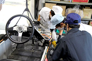 堺高校　電気自動車講習